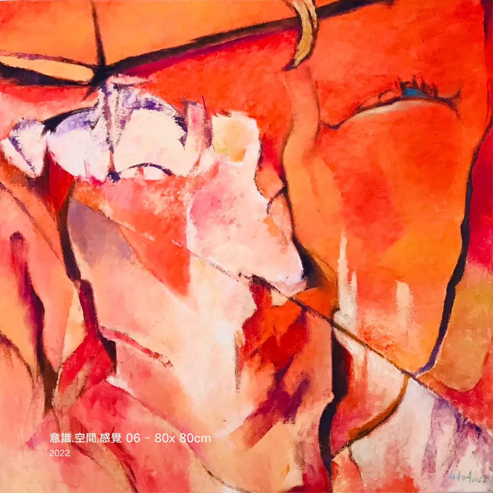 [OIL00020] 意識·空間·感覺 06 - 80 x 80cm