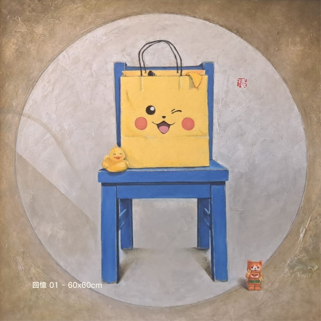 [OA00004] 回憶 02 - 60x60cm 